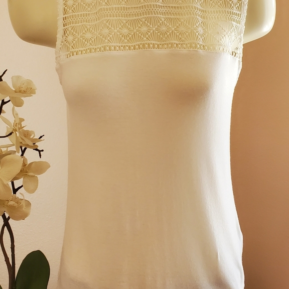 H&M Lacey Crocheted Tank Top SZ-S - Picture 2 of 7